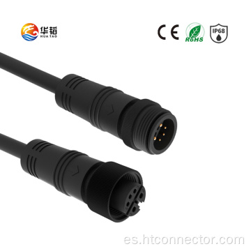 Conector impermeable redondo de tuerca de metal M16